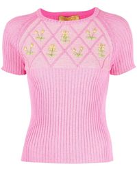 Cormio - Bestickter Baumwoll -T -Shirt - Lyst