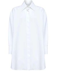 Givenchy - Camisa Asimétrica De Popelina - Lyst