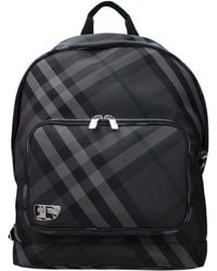Burberry - Zaini E Marsupi Uomo Tessuto Grigio/Carbone - Lyst