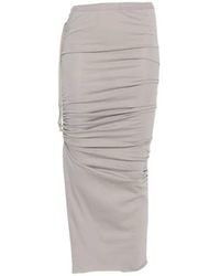 Rick Owens - Edfu Gathered Skirt With Drawstring - Lyst