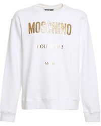 Moschino - Cotton Logo Sweatshirt - Lyst