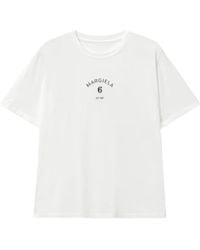 MM6 by Maison Margiela - Logo Cotton T Shirt - Lyst