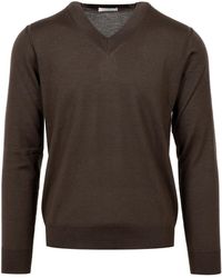 Paolo Pecora - Sweaters Brown - Lyst