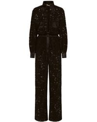 Dolce & Gabbana - Dolce & Gabbana Lace Long Shirt Jumpsuit - Lyst