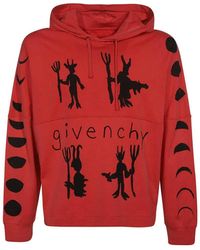 Givenchy - Cotton Hooded Sweatshirt - Lyst