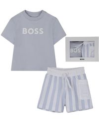 BOSS - Set T Shirt+Short - Lyst