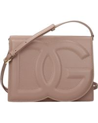 Dolce & Gabbana - Dolce&Gabbana Crossbody Bags/Powder Leather - Lyst