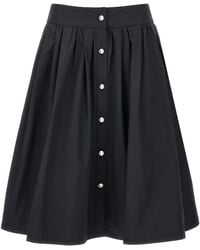 Moschino - Jewel Button Nylon Blend Rok - Lyst