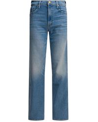 Mother - The Spinner Zip Sneak Denim Jeans - Lyst