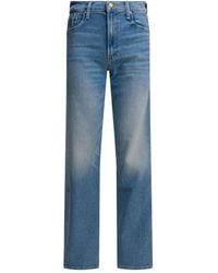 Mother - The Spinner Zip Sneak Denim Jeans - Lyst