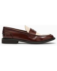 Doucal's - Classic Two Tone Leather Moccasin - Lyst