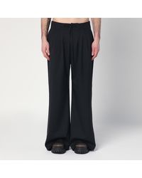 Entire studios - Wide Wool Blend Trousers - Lyst
