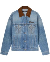 Versace - Chaqueta Trucker Vaquera - Lyst
