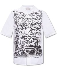 McQueen - Shirt Met Korte Mouwen - Lyst
