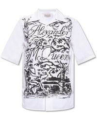 McQueen - Camicia a maniche corte - Lyst