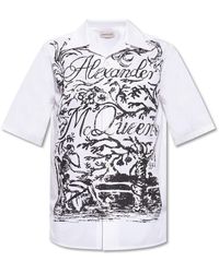 Alexander McQueen - Camisa de manga corta de - Lyst