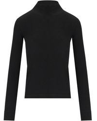 Ganni - Ribbed Turtleneck Sweater - Lyst