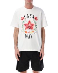 CASABLANCA - Casa Way Orchid T-Shirt - Lyst
