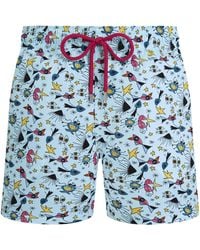 Vilebrequin - Stretch Recycled Swim Shorts With Marine Fantasy Print - Lyst