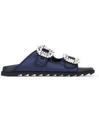 Roger Vivier - Slidy Viv Strass Bordo Gros Mule - Lyst