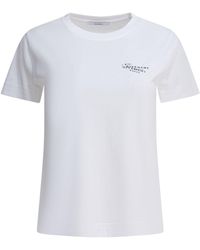 Givenchy - "getailleerd" T-shirt Met Ronde Hals - Lyst