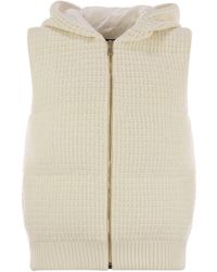 Fabiana Filippi - Knitted Vest With Hood - Lyst