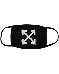 Off-White c/o Virgil Abloh - Gebroken Witte Maskers Maskeren Mannen Katoen Zwart - Lyst