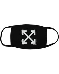 Off-White c/o Virgil Abloh - Mascherine Mask Uomo Cotone Nero - Lyst