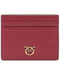 Pinko - Kartenetui aus Leder mit Logo - Lyst
