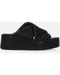 Strategia - Veloursleder Plateau-Sandalen - Lyst