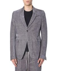Rick Owens - Textured Velvet Single-Breasted Jacket - Lyst