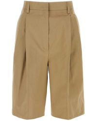 Prada - Cotton Bermuda Shorts - Lyst