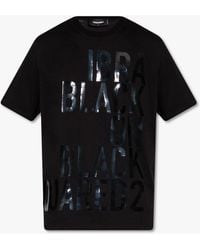DSquared² - Camiseta Negra - Lyst