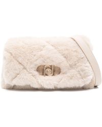 Liu Jo - Umhängetasche Aus Shearling - Lyst