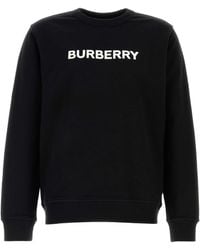 Burberry - Logo Crewneck Sweatshirt - Lyst