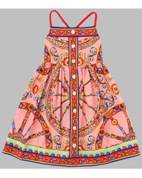 Dolce & Gabbana - Abito A Fantasia Senza Maniche - Lyst