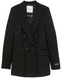 ERMANNO FIRENZE - Wool Double Breasted Jacket - Lyst