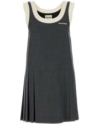 Miu Miu - Strappy Mini Dress - Lyst