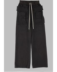 Rick Owens - Wide-Leg Trousers With Elastic Waistband And Utility Pockets - Lyst