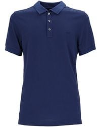 Fay - Polo Db Collar Piquet Str. Bicolor - Lyst