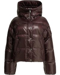 Pinko - Nylon Jacket Bordeaux - Lyst