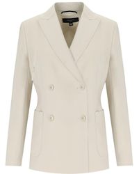 Weekend by Maxmara - Nervoso Sabbia Double-Breasted Blazer - Lyst