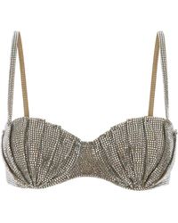 GIUSEPPE DI MORABITO - Embellished Stretch Nylon Bra - Lyst