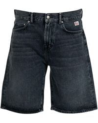 Roy Rogers - Korte Broek Zwart Denim - Lyst