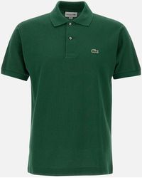 Lacoste - Cotton Polo Shirt With Crocodile Logo - Lyst