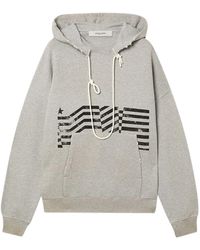 Golden Goose - Journey Hoodie Slub Cotton Heavy Fleece Vintage Treatment With Print - Lyst