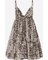 Pinko - Cotton Dress - Lyst