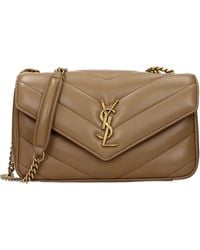 Saint Laurent - Loulou Shoulder Bag/Light Tan Leather - Lyst