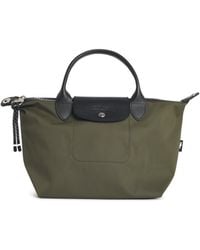 Longchamp - Khaki Tela S Le Pliage Energy Handle Bag - Lyst