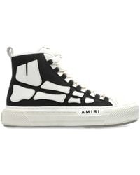 Amiri - Baskets De Court Montantes Noir Et Blanc À Appliqués Skel - Lyst